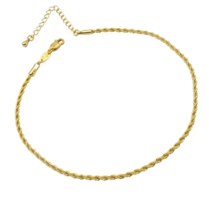 Fancy Gold Rope Anklet