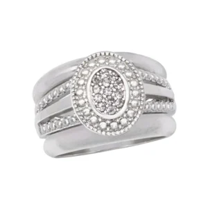 Ladies Silver Plated Ring