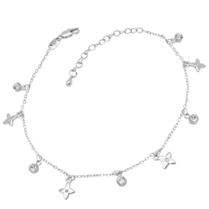 Silver Charm Anklet