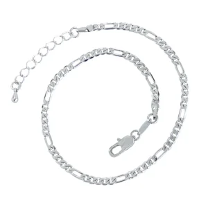Silver Figaro Anklet