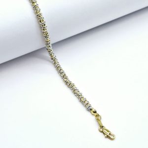 Silver and Gold mangal sutra style bracelet
