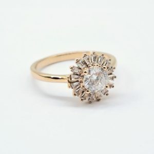 Plated Rose Gold flower Ring