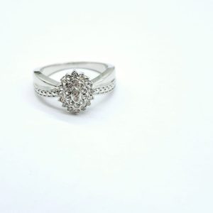 Silver Plated Ladies dress Ring